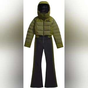 Women’s The North Face “Off The Clock”  One-Piece Snowsuit – Olive, NEW XXL